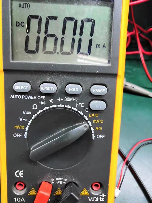 LoRa1262實(shí)測接收電流