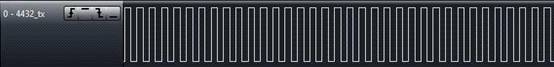 433MHz、1.2Kbps、20KHz 頻偏下 RF4432接收測(cè)試波形