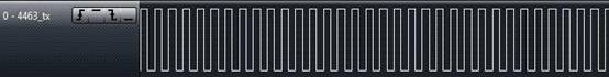 433MHz、1.2Kbps、20KHz 頻偏下RF4463 接收測(cè)試波形