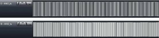 433MHz 、1.2Kbps、 30KHz 頻偏下的 RF4463 接收波形