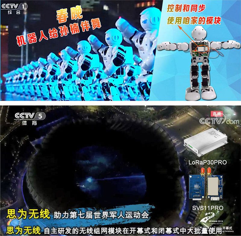春晚伴舞機器人和第七屆軍運會